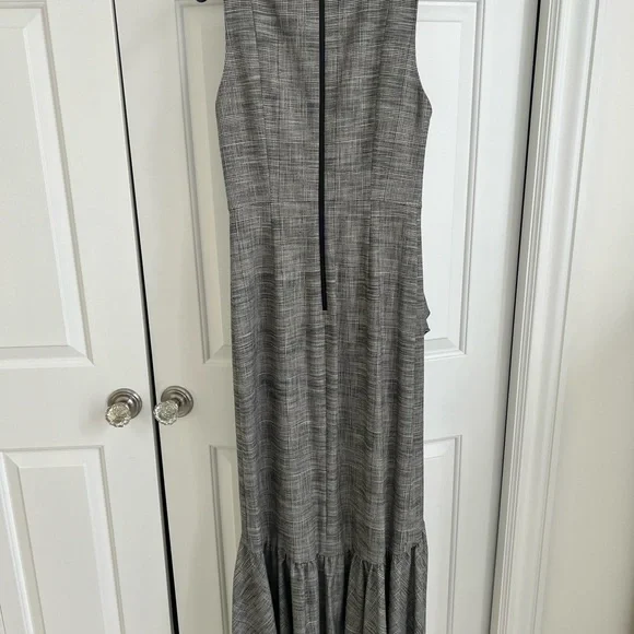 NWT Alice & Olivia BIRCH Houndstooth Sleeveless Formal Maxi Dress - Picture 5 of 14